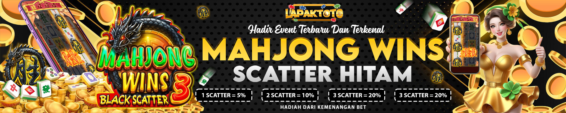 event scatter hitam terbaru raih kemenangan besar nya